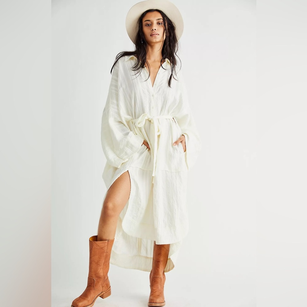 Free People ‘Jess’ Oversized Midi Dress S